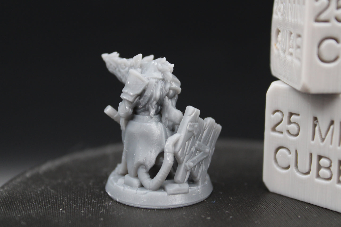 Giant Rat Ratfolk Fighter Sword Shield 32mm Miniature Dnd Skirmish