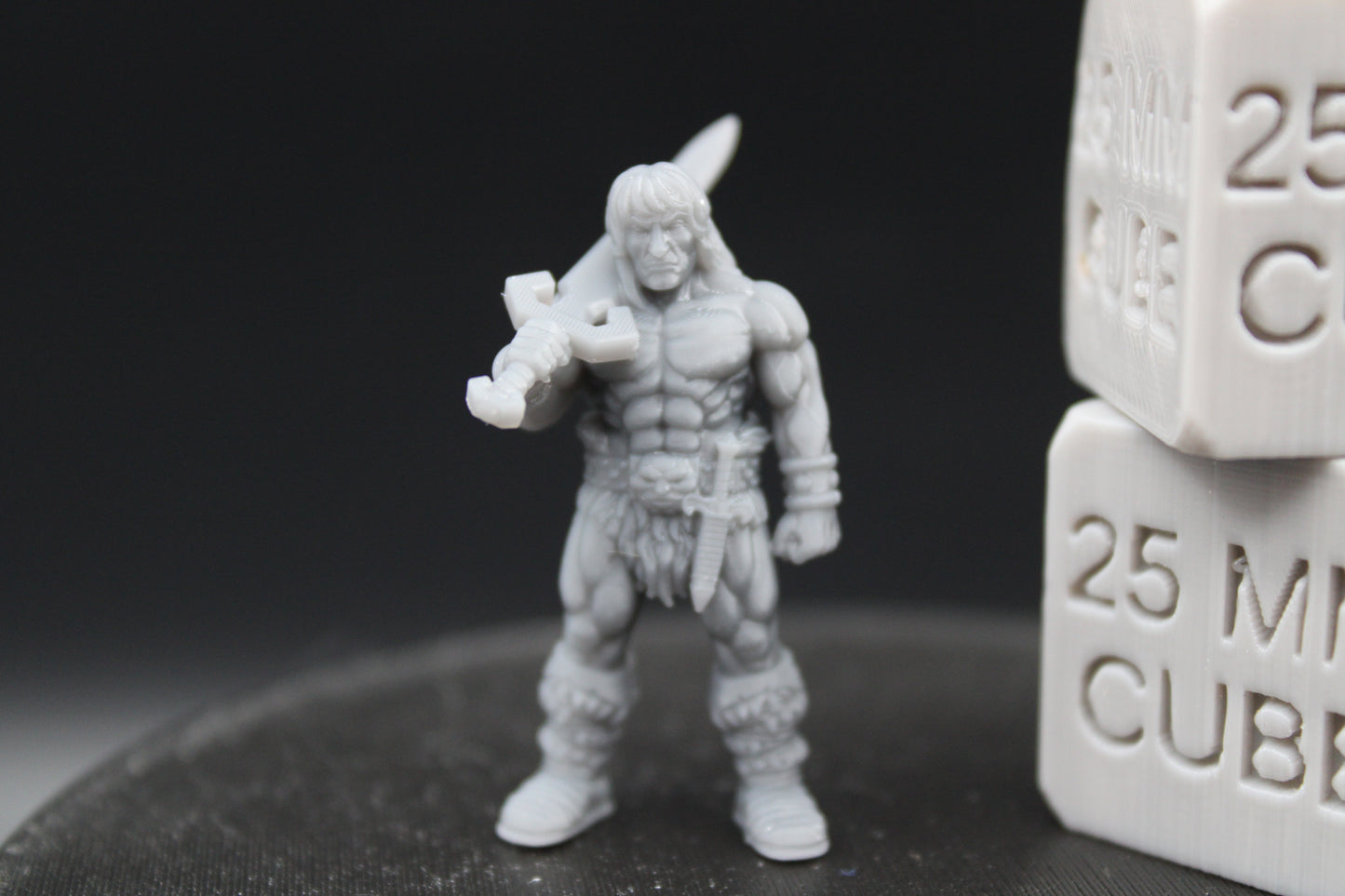 Barbarian Great Sword 6of6 32mm Miniature Dnd Oldhammer HQuest