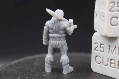 Barbarian Great Sword 6of6 32mm Miniature Dnd Oldhammer HQuest