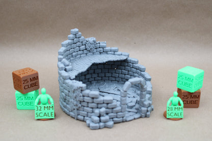 Tabletop Terrain 17 Plus Piece Ruin Scatter Table Set 28mm skirmish rpg wargame