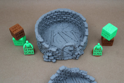 Tabletop Terrain 17 Plus Piece Ruin Scatter Table Set 28mm skirmish rpg wargame