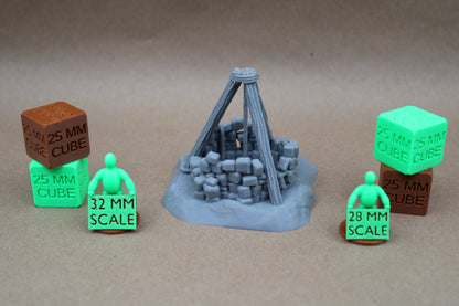 Tabletop Terrain 17 Plus Piece Ruin Scatter Table Set 28mm skirmish rpg wargame