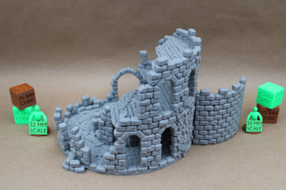 Tabletop Terrain 17 Plus Piece Ruin Scatter Table Set 28mm skirmish rpg wargame