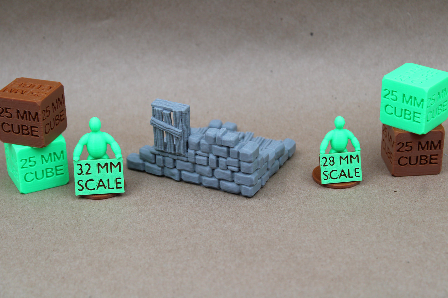 Tabletop Terrain Corner Ruin Section Barrel 28mm skirmish rpg wargame