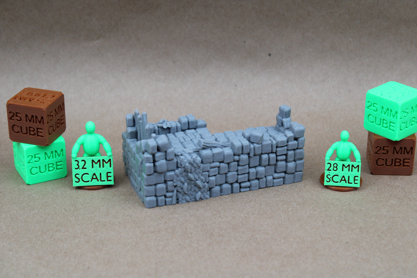 Tabletop Terrain Platform Barricade Stairs Ruin Section 28mm skirmish rpg wargame