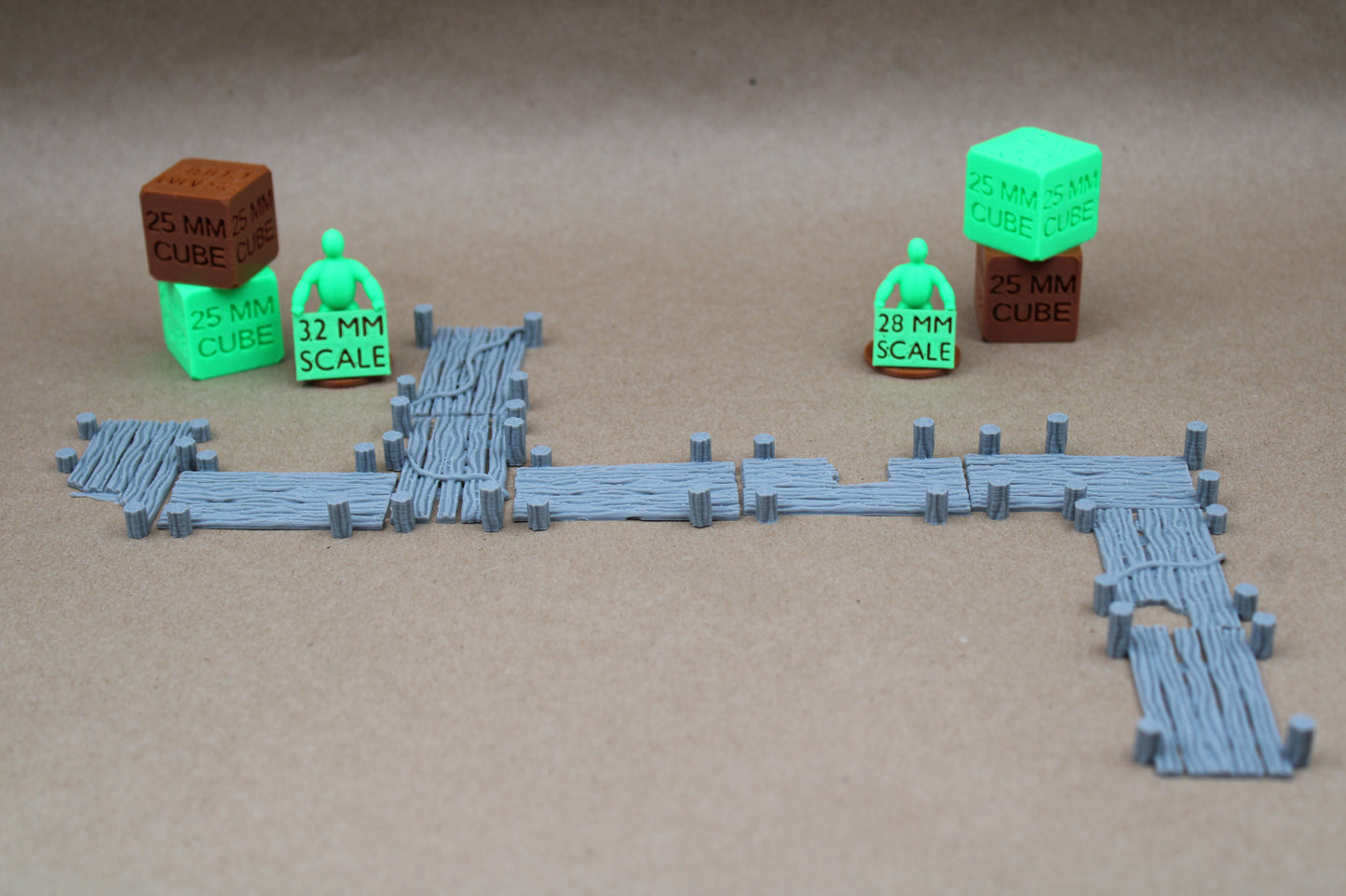 Tabletop Terrain Platform Dock Walkway Ruin 9 Piece Set 28mm skirmish rpg wargame