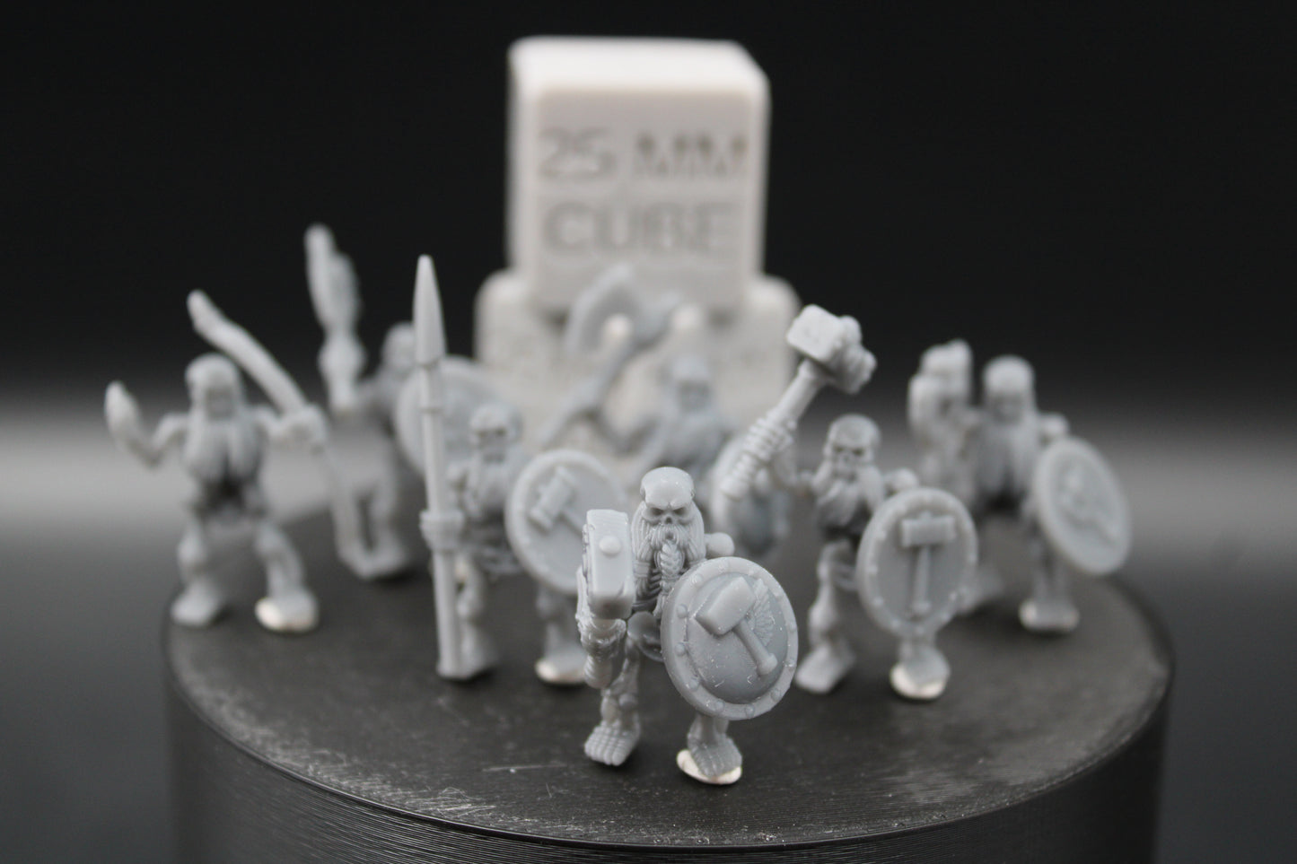 Dwarf Skeleton Horde Set of 7 32mm Miniature Dnd Skirmish HQuest
