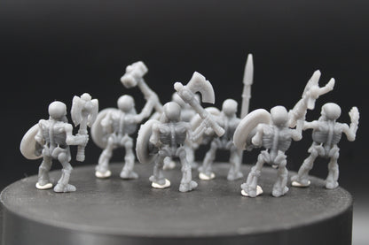 Dwarf Skeleton Horde Set of 7 32mm Miniature Dnd Skirmish HQuest