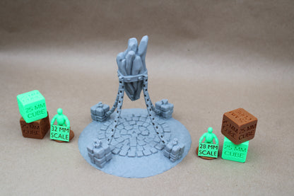 Tabletop Terrain Floating Heart Enchanted Magic Stone Crystal 28mm skirmish rpg wargame