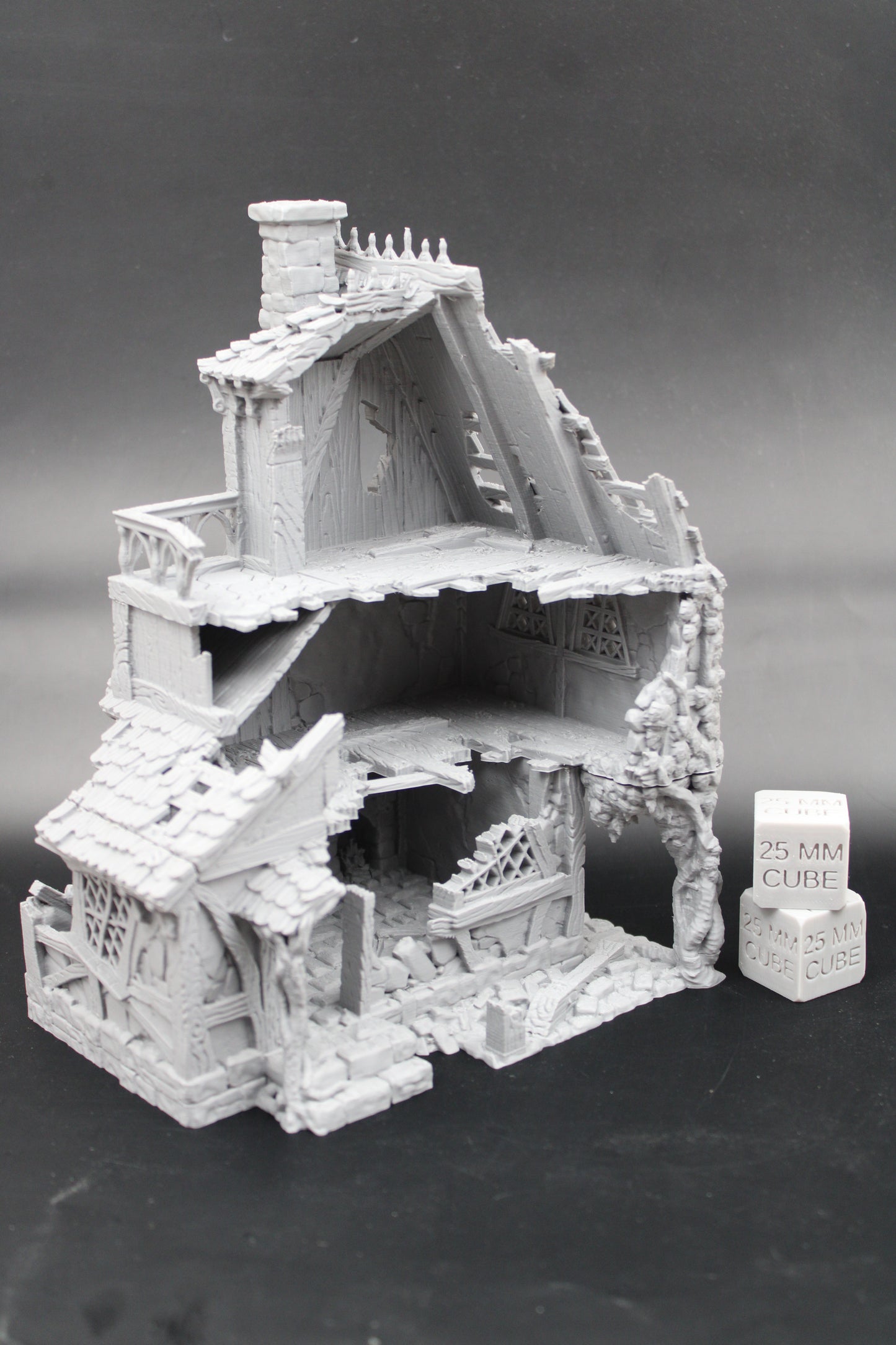 Tabletop Terrain Ruin Healers House Witch Wizard Druid Dnd RPG wargame skirmish 28mm