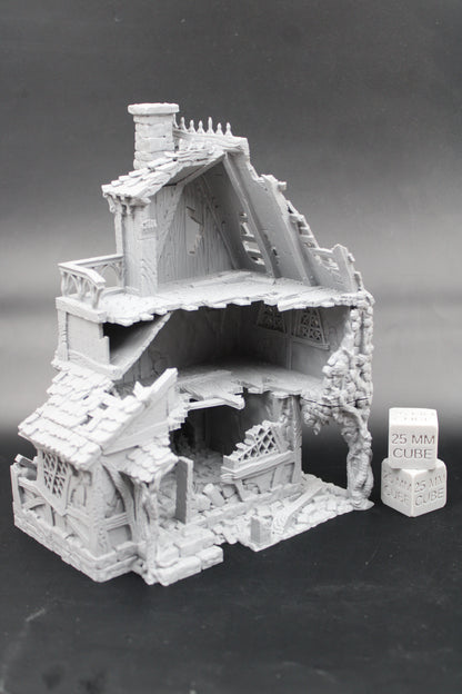 Tabletop Terrain Ruin Healers House Witch Wizard Druid Dnd RPG wargame skirmish 28mm