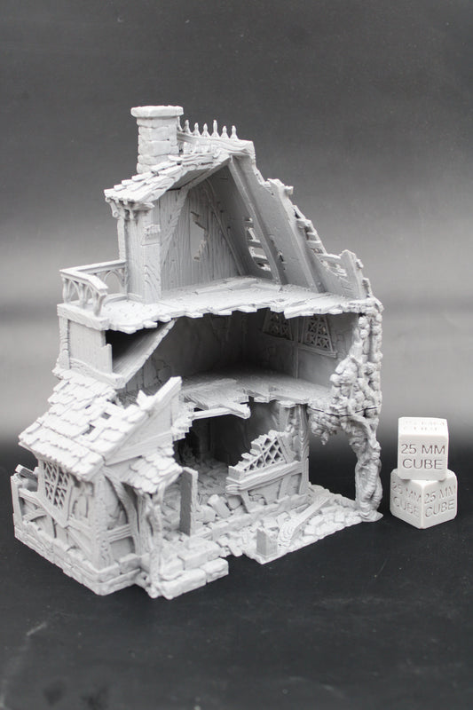 Tabletop Terrain Ruin Healers House Witch Wizard Druid Dnd RPG wargame skirmish 28mm
