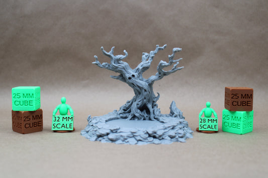 Tabletop Terrain Magical Gnarled Tree Gazing Scrying Pool 28mm skirmish rpg wargame