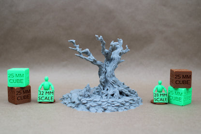 Tabletop Terrain Magical Gnarled Tree Gazing Scrying Pool 28mm skirmish rpg wargame