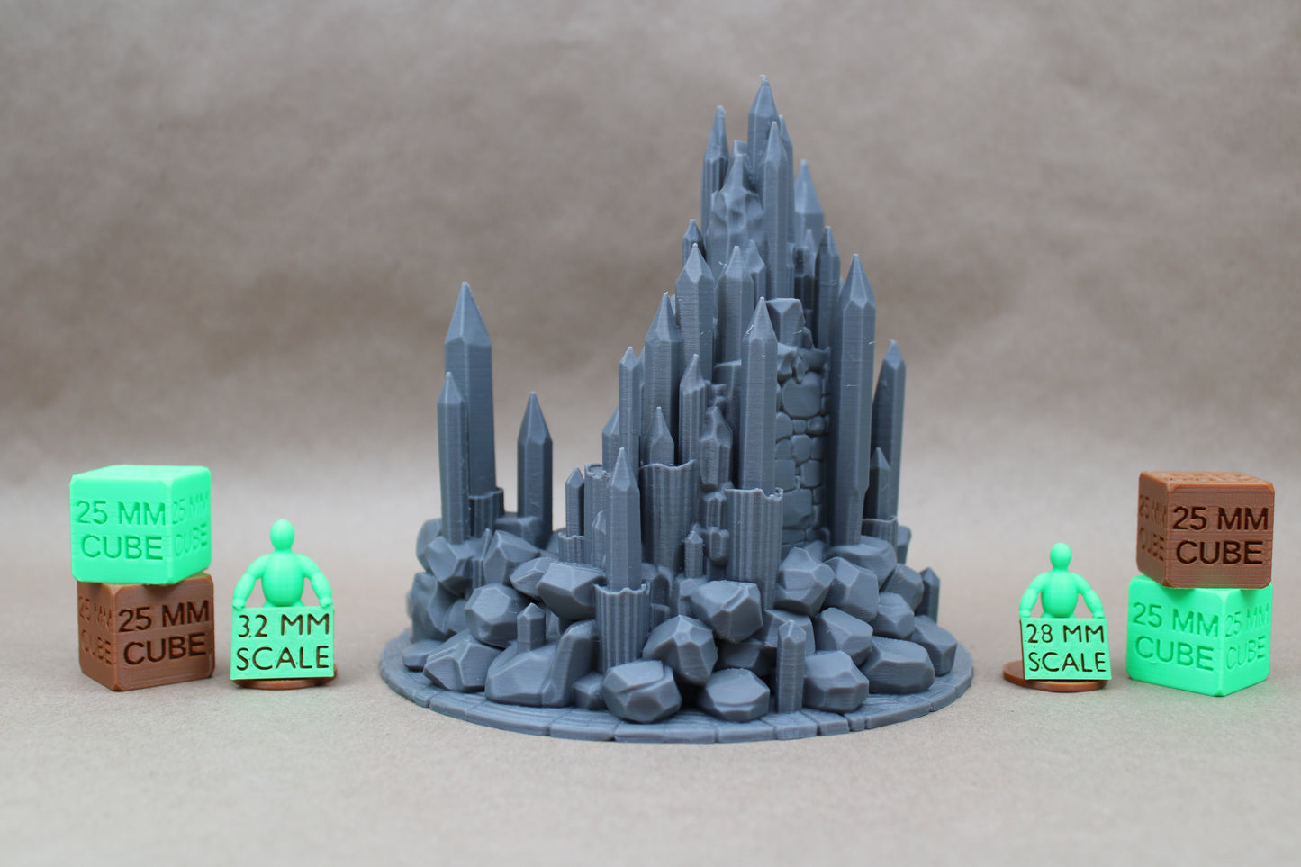 Tabletop Terrain Magical Crystal Cave Dungeon Entrance 28mm skirmish rpg wargame