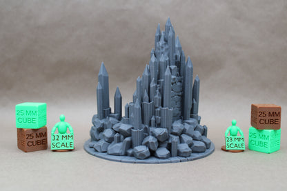 Tabletop Terrain Magical Crystal Cave Dungeon Entrance 28mm skirmish rpg wargame