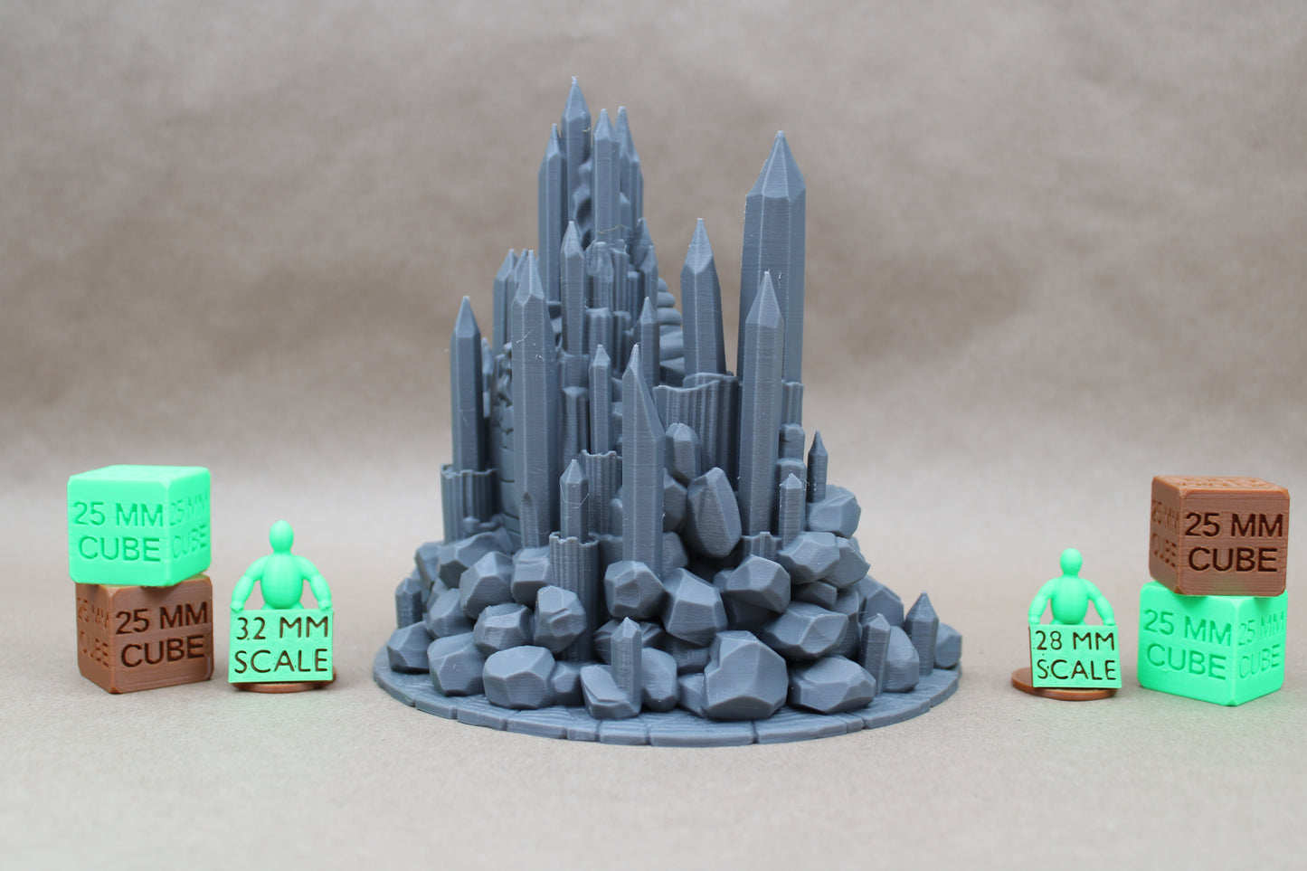Tabletop Terrain Magical Crystal Cave Dungeon Entrance 28mm skirmish rpg wargame