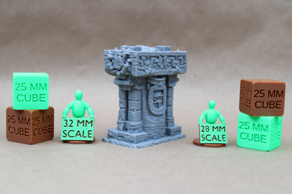 Tabletop Terrain Shrine Idol Stone Barbarian Goblin 28mm skirmish rpg wargame