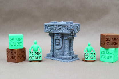 Tabletop Terrain Shrine Idol Stone Barbarian Goblin 28mm skirmish rpg wargame