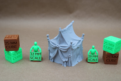 Tabletop Terrain Tent Market Command Chief Merchant 28mm skirmish rpg wargame