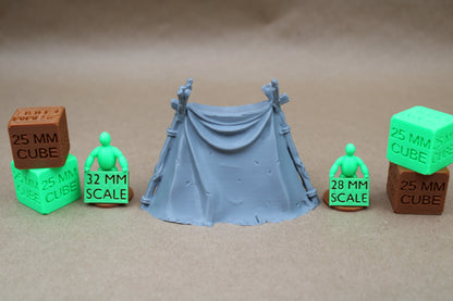 Tabletop Terrain Tent Command Chief Barbarian Orc Goblin 28mm skirmish rpg wargame