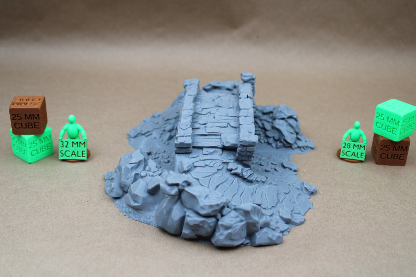 Tabletop Terrain Stone Rock Bridge Creek Stream River Bed Dry 28mm skirmish rpg wargame