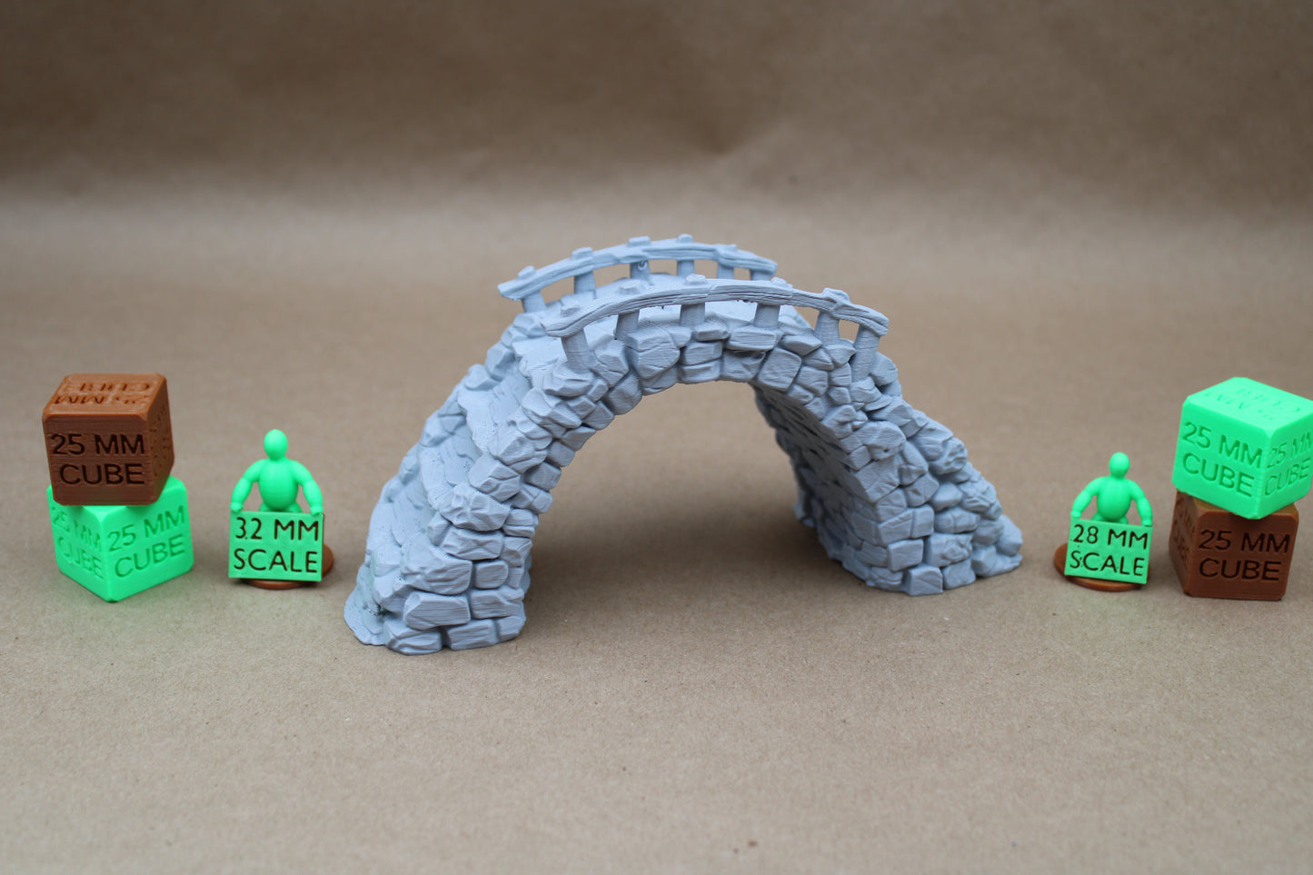 Tabletop Terrain Stone Rock Bridge Tall Stairs Steps Railing 28mm skirmish rpg wargame