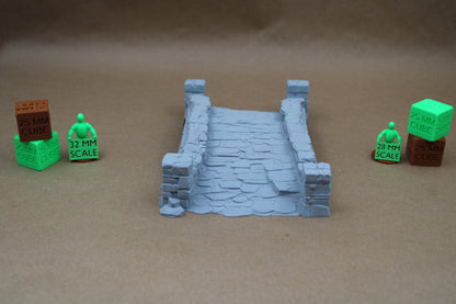Tabletop Terrain Stone Rock Wide Bridge 28mm skirmish rpg wargame