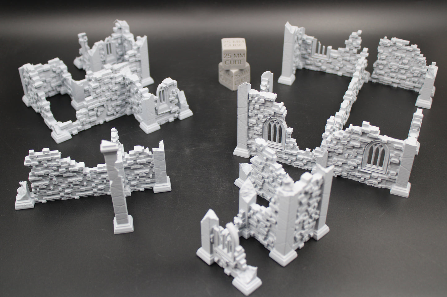 Tabletop Terrain Scatter Ruin Walls Set A Dnd RPG wargame skirmish 28-32mm
