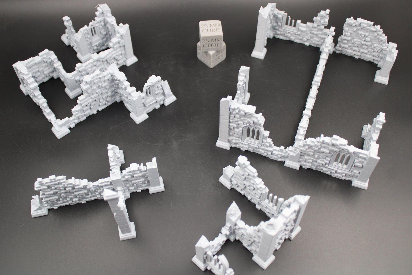 Tabletop Terrain Scatter Ruin Walls Set A Dnd RPG wargame skirmish 28-32mm