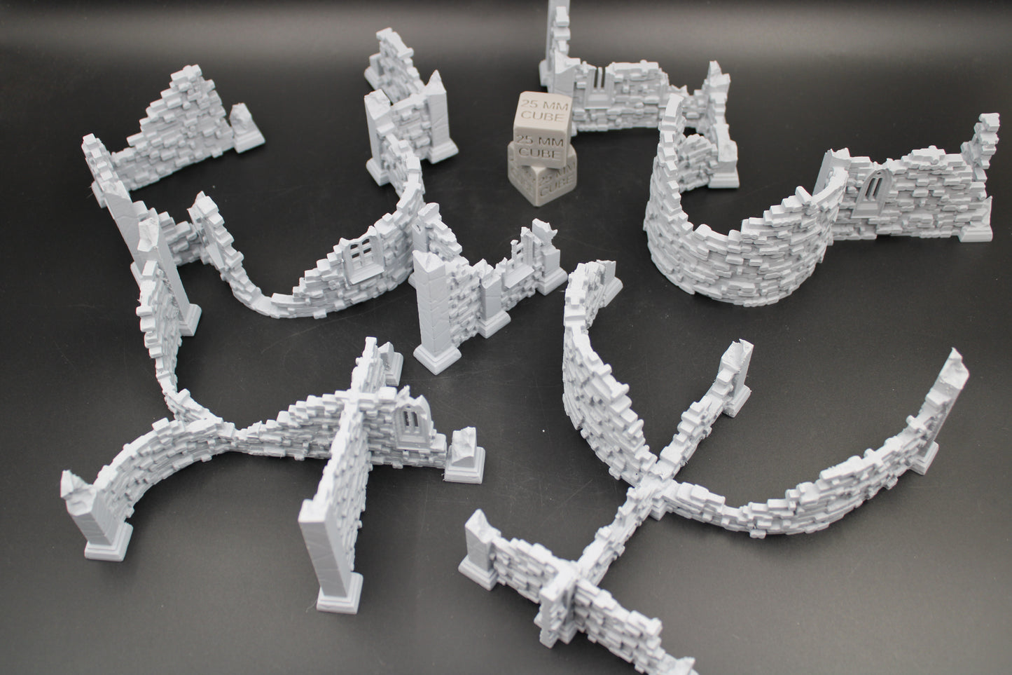 Tabletop Terrain Scatter Ruin Walls Set F Dnd RPG wargame skirmish 28-32mm
