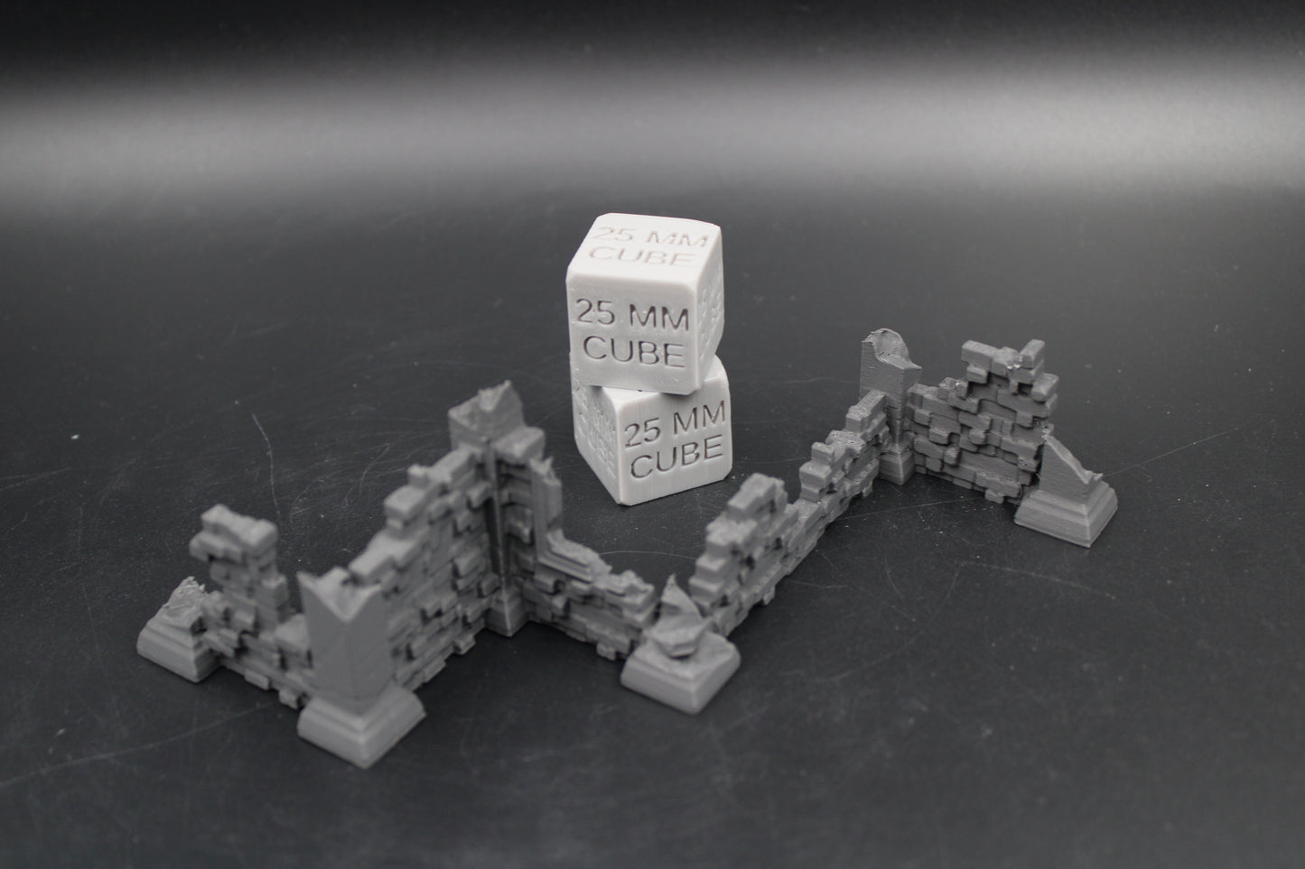 Tabletop Terrain Scatter Ruin Walls Straight Corners Long Dnd RPG wargame skirmish 28-32mm