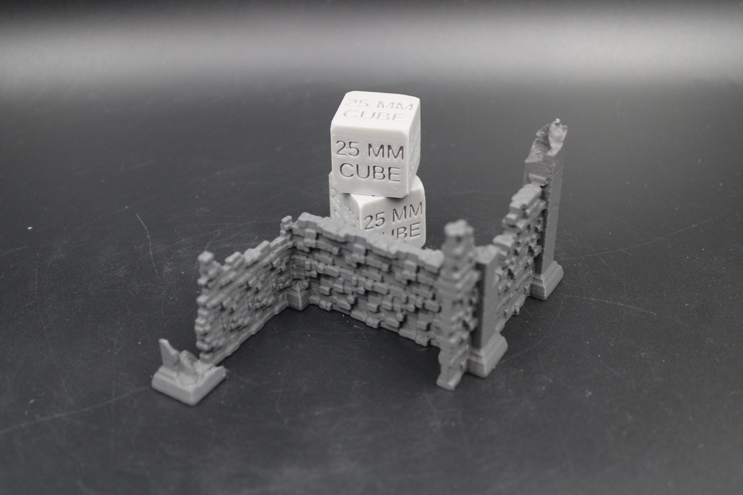 Tabletop Terrain Scatter Ruin Walls Straight Corners Short Dnd RPG wargame skirmish 28-32mm