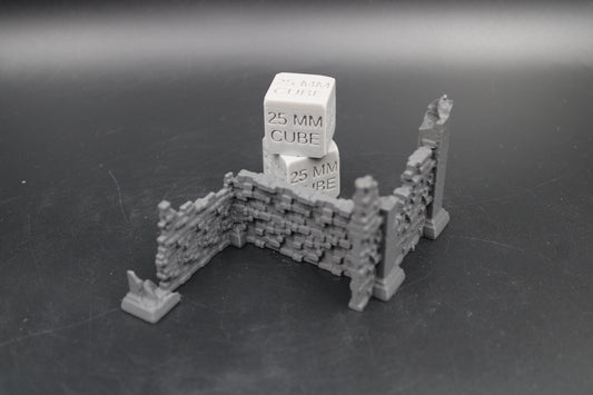 Tabletop Terrain Scatter Ruin Walls Straight Corners Short Dnd RPG wargame skirmish 28-32mm