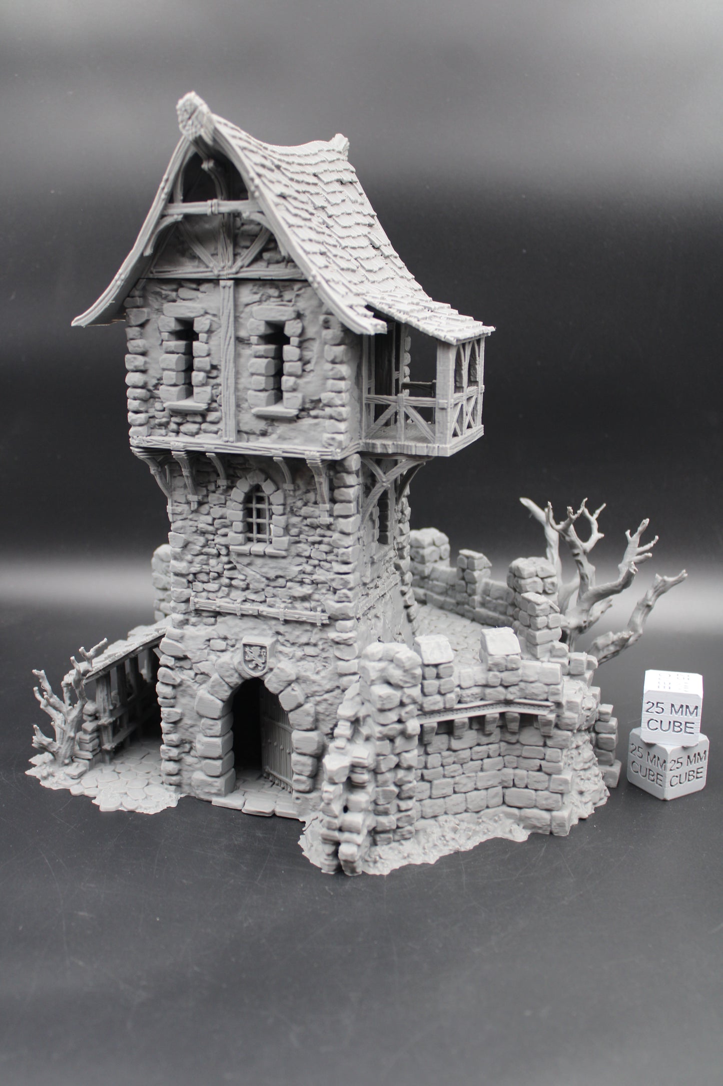 Tabletop Terrain Fantasy Estate Castle Tower Ruin Dnd RPG wargame skirmish 28-32mm
