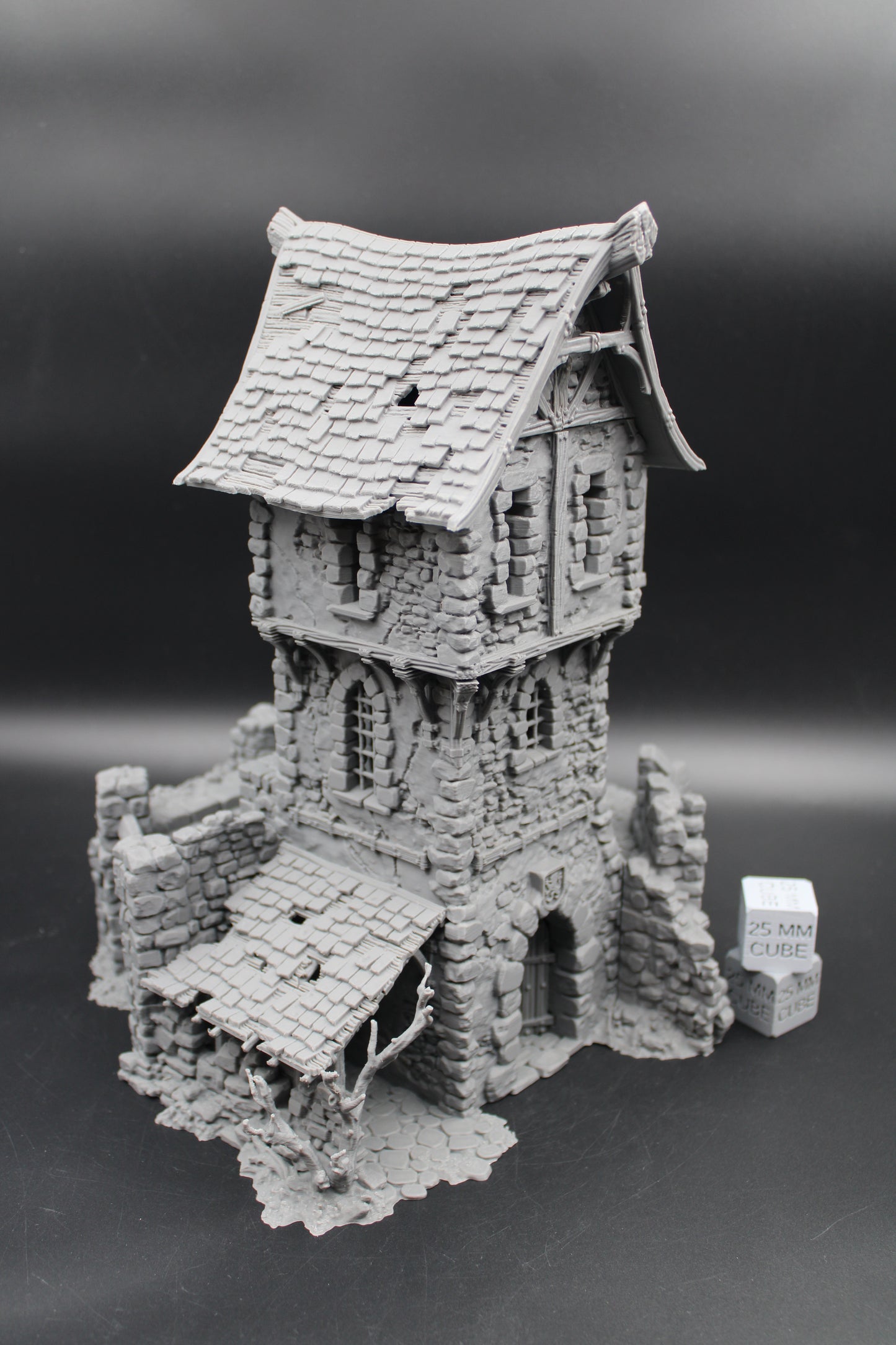 Tabletop Terrain Fantasy Estate Castle Tower Ruin Dnd RPG wargame skirmish 28-32mm