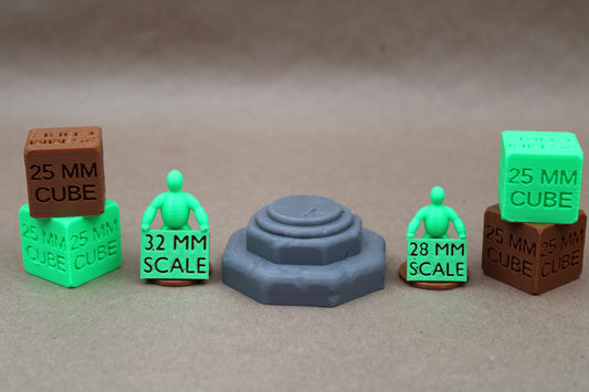 Octagon Miniature Statue Base Plinth Display Miniature Dnd RPG wargame skirmish
