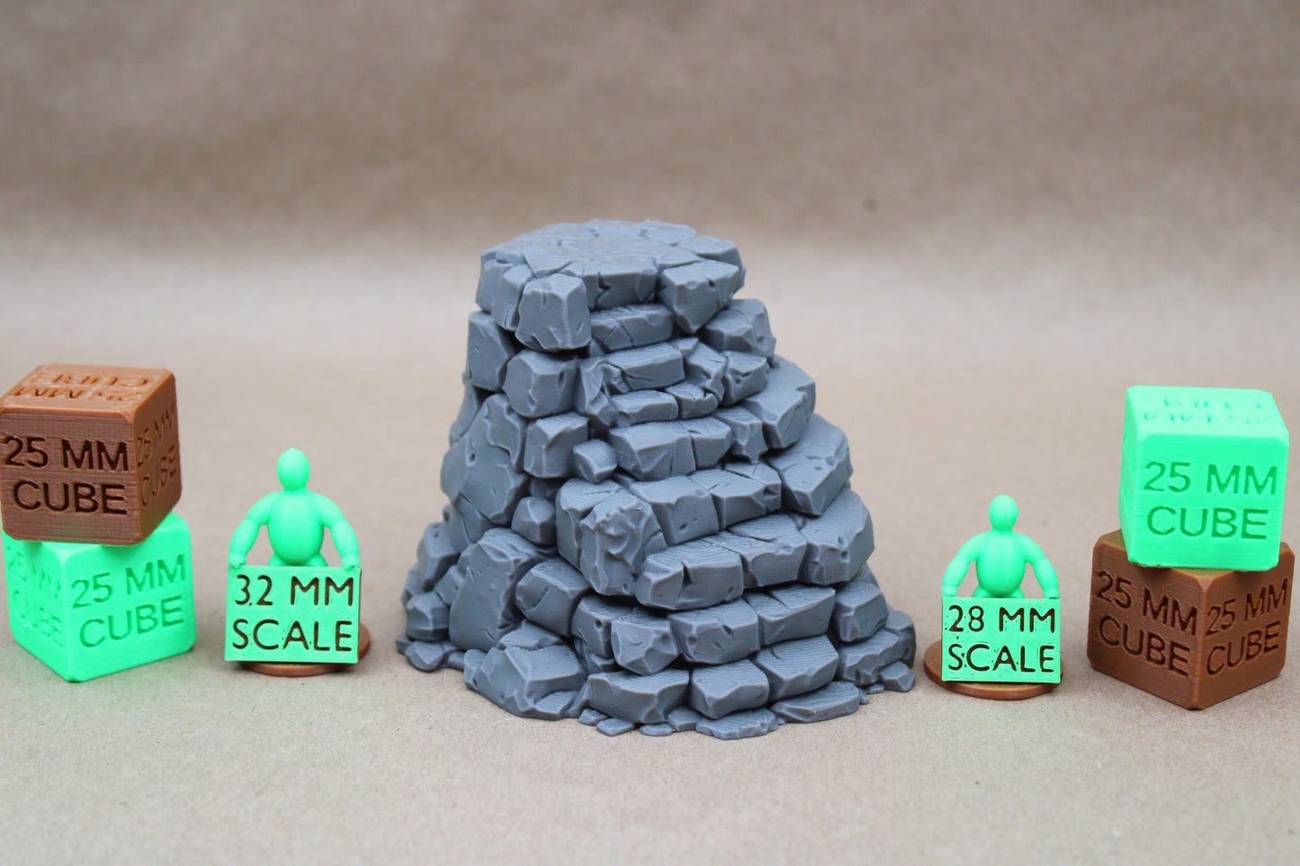Tabletop Terrain Stone Rock Steps Stairs Lookout 28mm skirmish rpg wargame