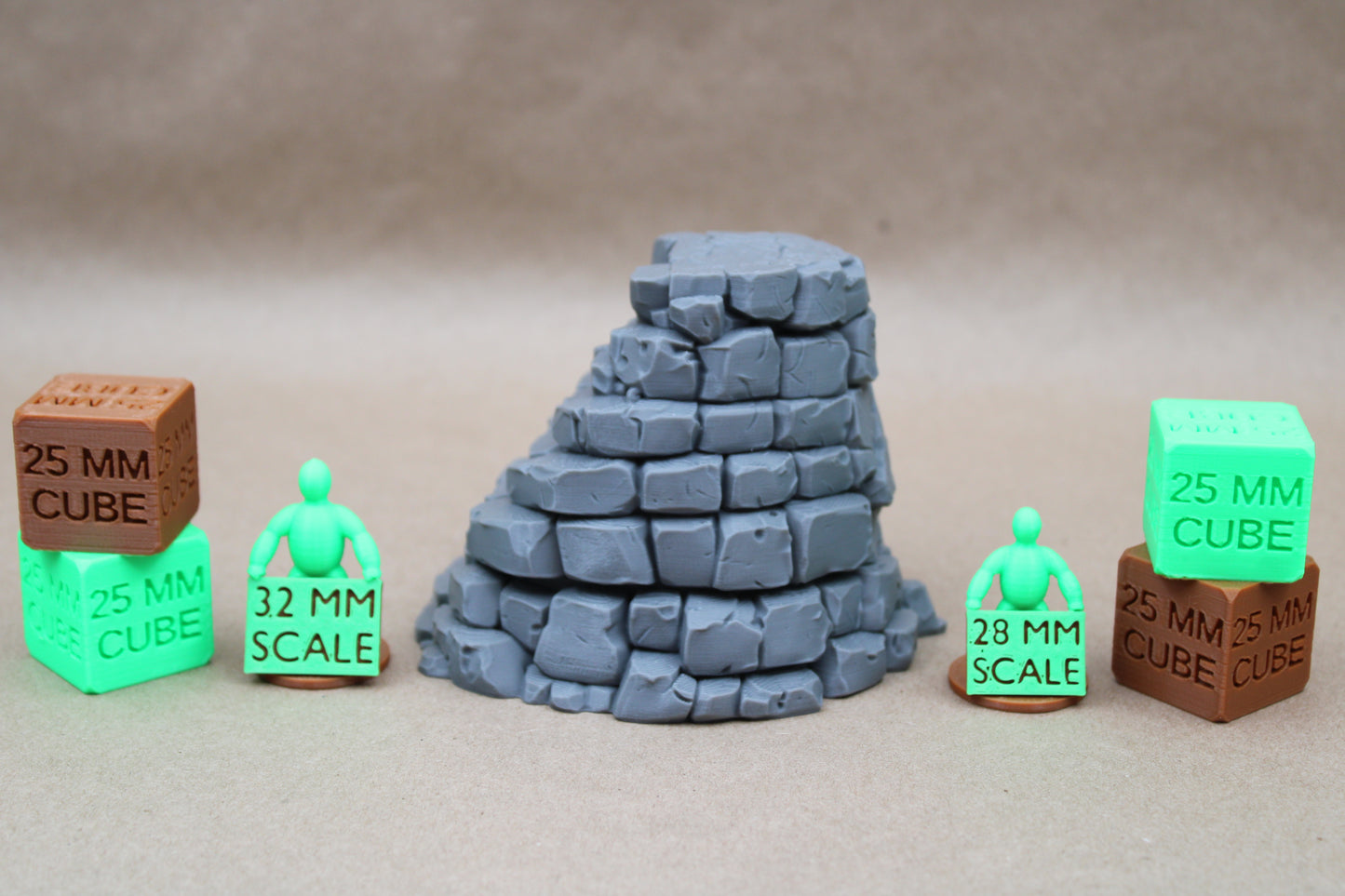 Tabletop Terrain Stone Rock Steps Stairs Lookout 28mm skirmish rpg wargame