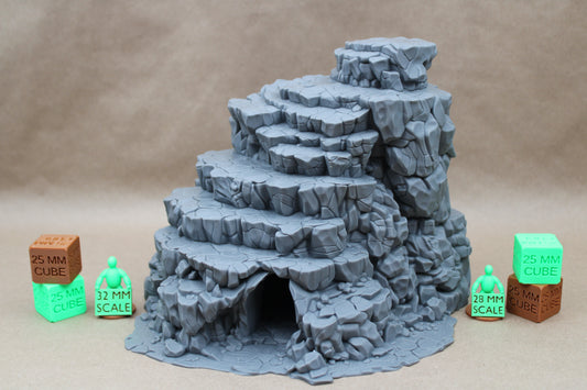 Tabletop Terrain Stone Rock Cave Steps Stairs Lookout 28mm skirmish rpg wargame