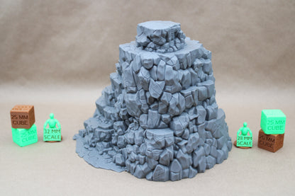 Tabletop Terrain Stone Rock Cave Steps Stairs Lookout 28mm skirmish rpg wargame