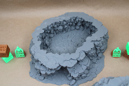 Tabletop Terrain Stone Rock Cave Steps Stairs Lookout 28mm skirmish rpg wargame