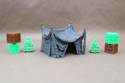 Tabletop Terrain Tent Large Market Command Chief Merchant 28mm skirmish rpg wargame