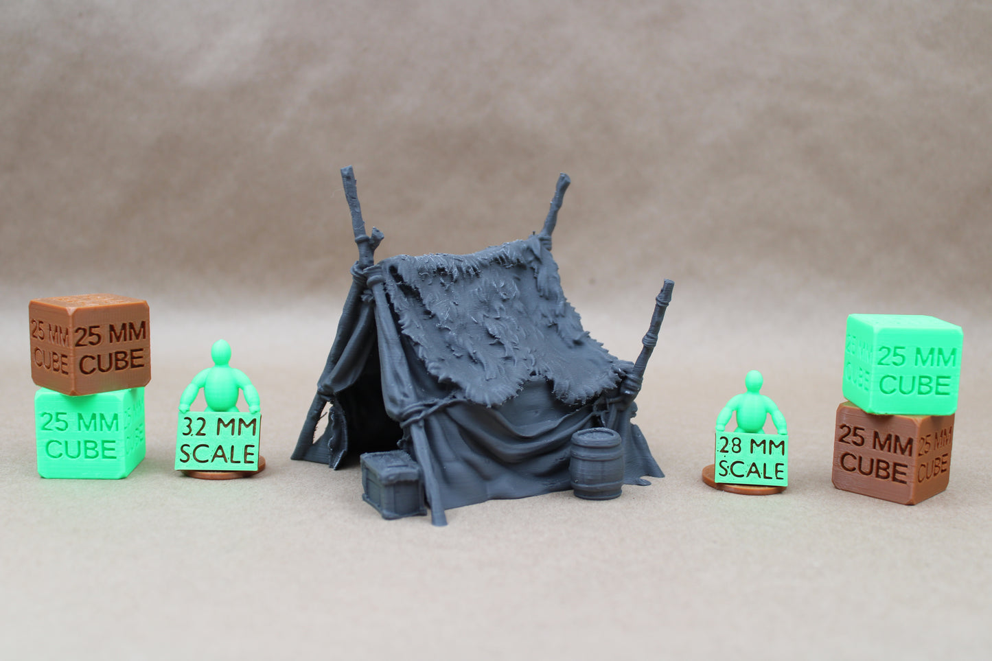 Tabletop Terrain Tent Fur Pelt Shaman Merchant Command Viking Barbarian Orc Goblin 28mm skirmish rpg wargame