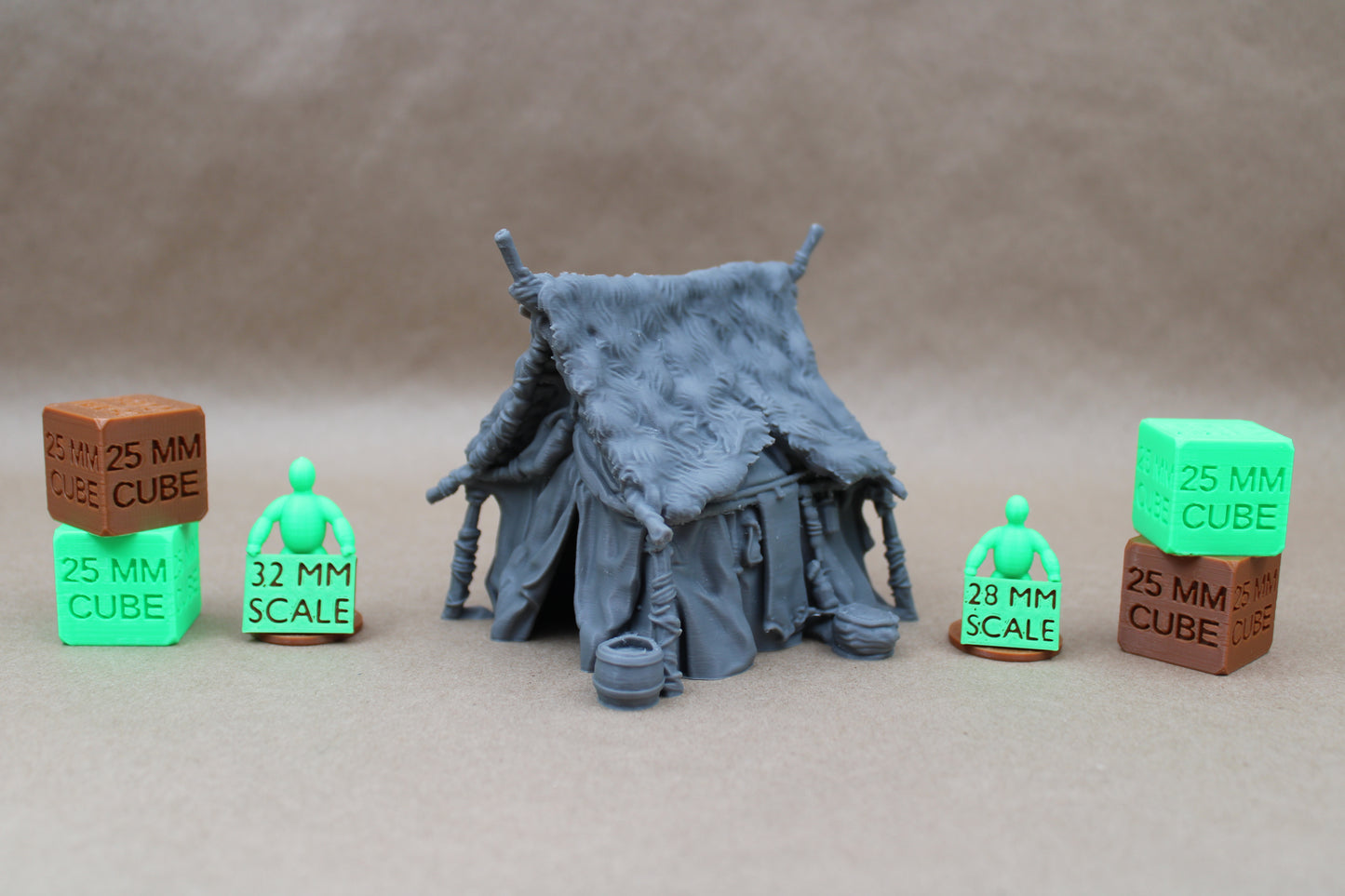Tabletop Terrain Tent Fur Pelt Shaman Warlord Command Viking Barbarian Orc Goblin 28mm skirmish rpg wargame