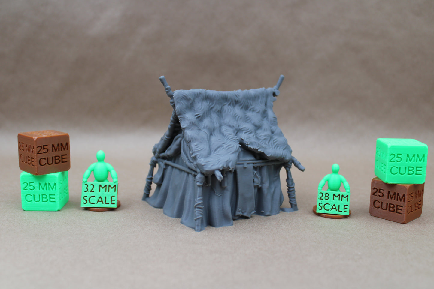 Tabletop Terrain Tent Fur Pelt Shaman Warlord Command Viking Barbarian Orc Goblin 28mm skirmish rpg wargame