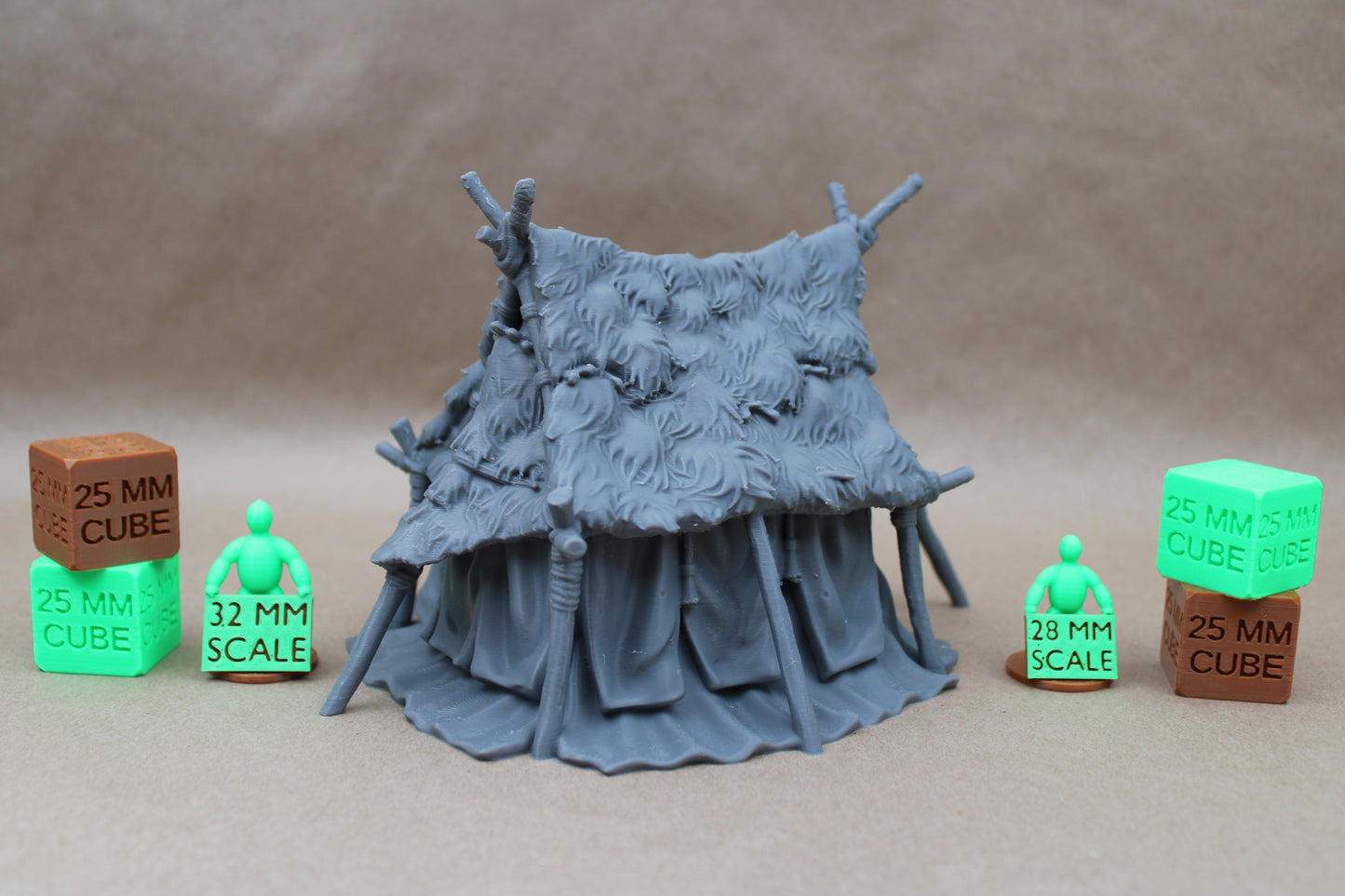 Tabletop Terrain Tent Fur Pelt Chief Warlord Viking Barbarian Orc Goblin 28mm skirmish rpg wargame