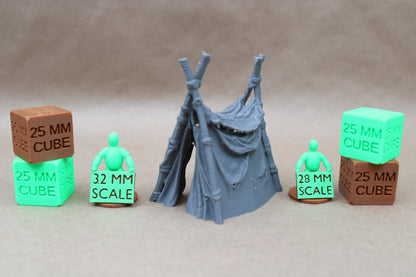 Tabletop Terrain Tent Viking Barbarian Orc Goblin 28mm skirmish rpg wargame