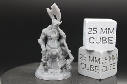 Bugbear Axe 3of3 32mm Miniature Dnd Skirmish