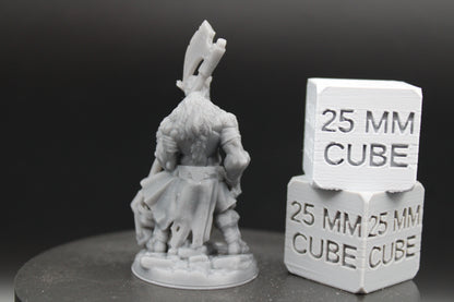 Bugbear Axe 3of3 32mm Miniature Dnd Skirmish
